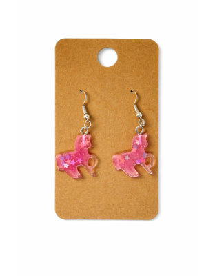 Pink Unicorns Dangling Earrings — $12.00