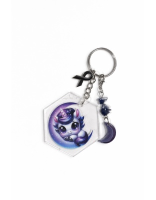Handmade Unicorn Narcolepsy Awareness Keychain — $5.00